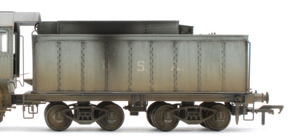 Bespoke Weathered 926003 USATC S160 2-8-0 LNER Wartime Light Grey U.S.A on Tender No.1712 Steam Locomotive - Deluxe Weathered