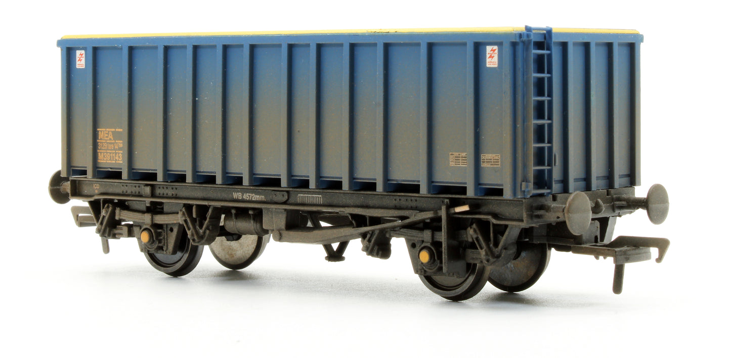 Pre-Owned 33-378A 45 Tonne Box Body Mineral Wagon Blue / Yellow - Weathered