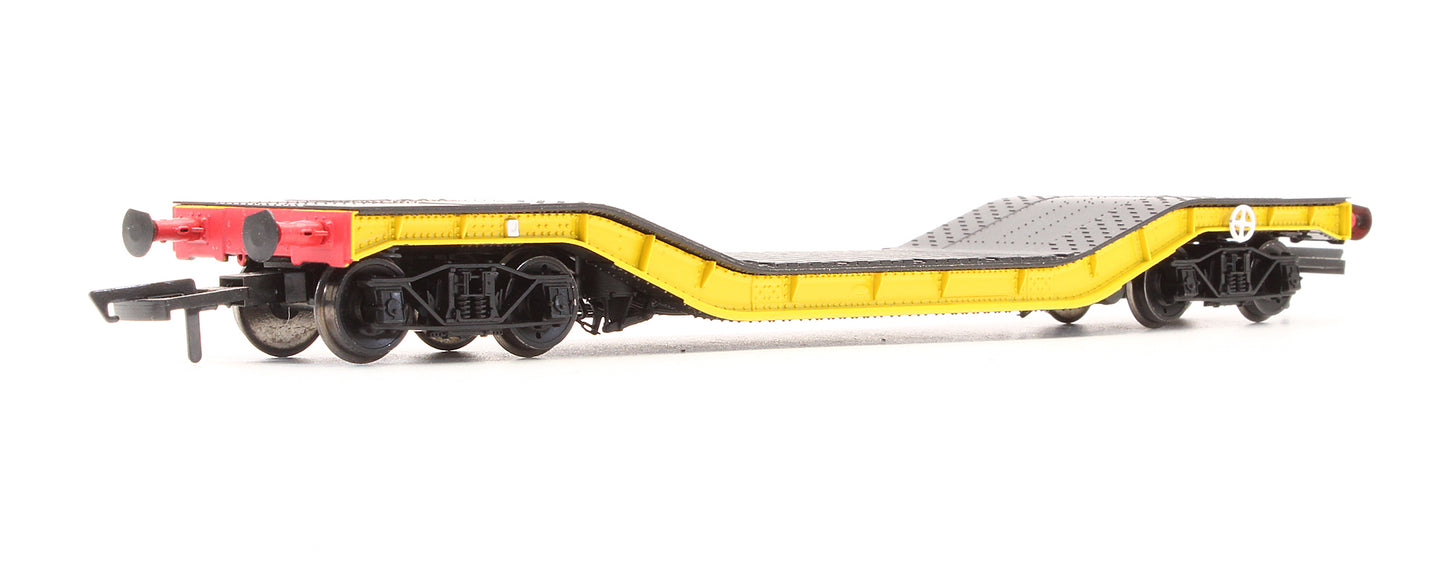 Pre-Owned H4-WW-013 Warwell Wagon 50T With Diamond Frame Bogies BR Engineers Yellow