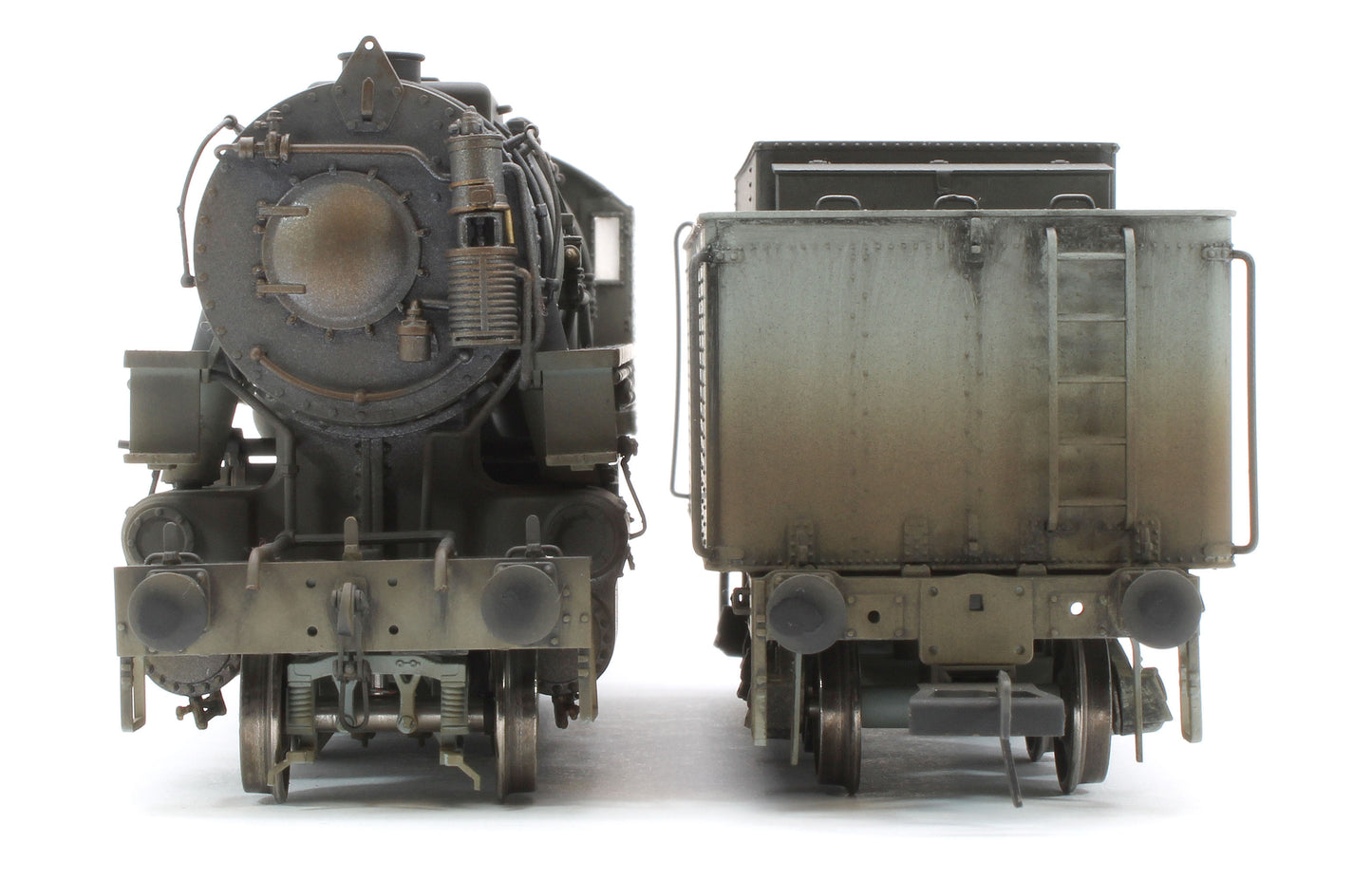 Bespoke Weathered 926004 USATC S160 2-8-0 SR Wartime Light Grey with Transportation Corps U.S.A on Tender No.2356 Steam Locomotive - Deluxe Weathered