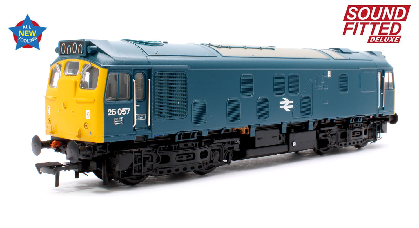 Class 25/1 25057 BR Blue Diesel Locomotive - DCC Sound Deluxe