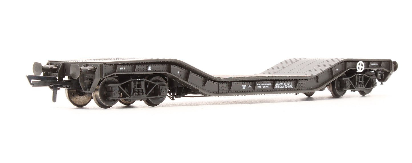 Pre-Owned H4-WW-001 Warwell Wagon 50T With Diamond Frame Bogies MS.1 In WD (GWR)