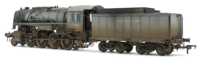 Bespoke Weathered 926504 USATC S160 2-8-0 SR Wartime Light Grey with Transportation Corps U.S.A on Tender No.2356 Steam Locomotive - DCC Sound & Deluxe Weathered