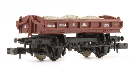 Pre-Owned E87539 14T 'Mermaid' Side Tipping Ballast Wagon BR Departmental Gulf Red No.989528