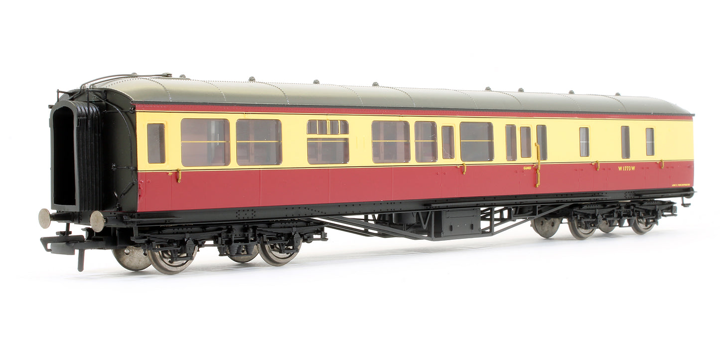 Pre-Owned BR Crimson & Cream Hawksworth Brake 3rd Class Coach 'W1773W'