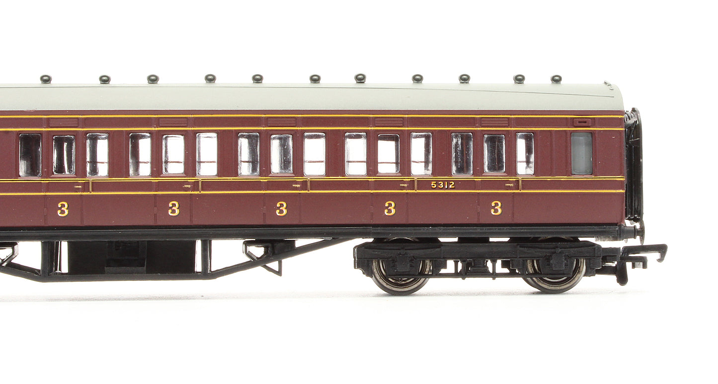 34-226 Pre-Owned 57' 3rd Brake Corridor Coach LMS Crimson '5312'