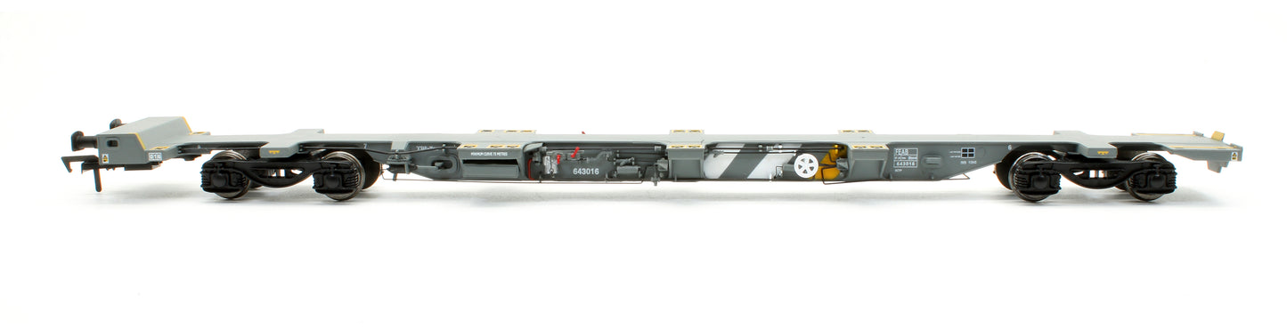 Pre-Owned B913REg FEA-B Container Flat Wagon Twin Pack Fastline 643019 & 643020 (Rail Express Limited Edition)