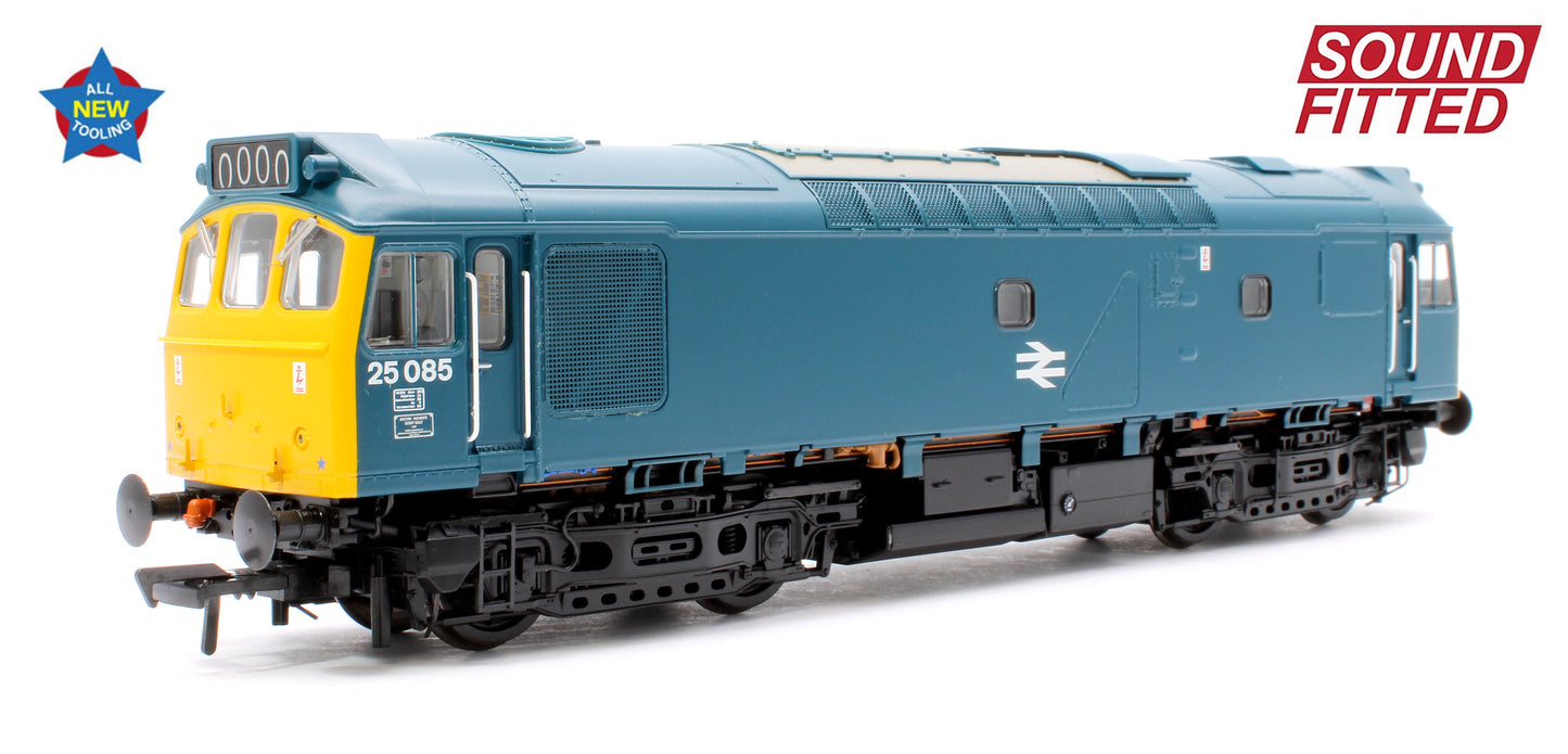 Class 25/2 25085 BR Blue Diesel Locomotive - DCC Sound