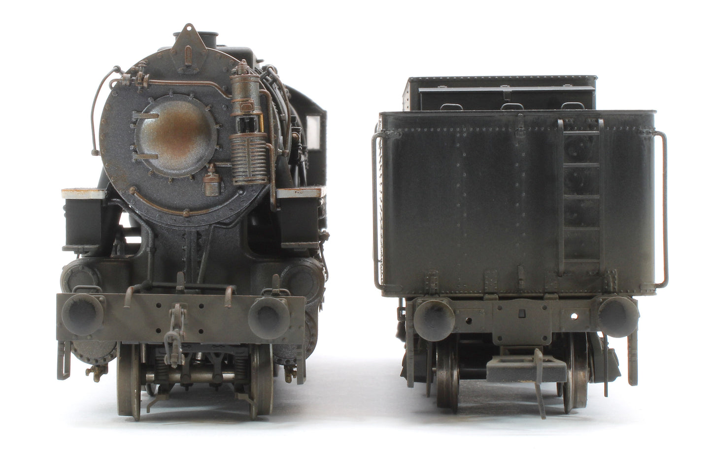 Bespoke Weathered 926513 USATC S160 2-8-0 'Pvt. H.J. O’Brien' Black with Transportation Corps U.S.A. on Tender No.2582 Steam Locomotive - DCC Sound & Deluxe Weathered
