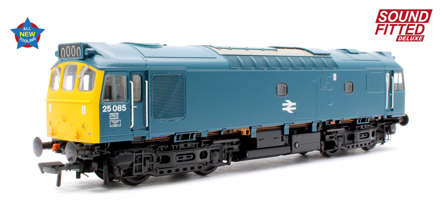 Class 25/2 25085 BR Blue Diesel Locomotive - DCC Sound Deluxe