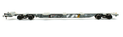 Pre-Owned B913REg FEA-B Container Flat Wagon Twin Pack Fastline 643019 & 643020 (Rail Express Limited Edition)