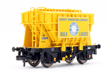 Pre-Owned 38-286 Set Of 3 Presflo 22T Cement Wagons Blue Circle Cement
