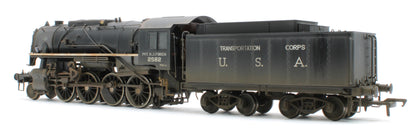 Bespoke Weathered 926013 USATC S160 2-8-0 'Pvt. H.J. O’Brien' Black with Transportation Corps U.S.A. on Tender No.2582 Steam Locomotive - Deluxe Weathered