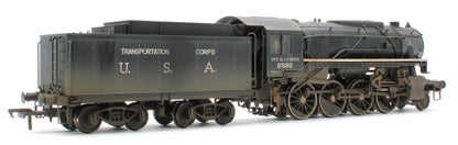 Bespoke Weathered 926013 USATC S160 2-8-0 'Pvt. H.J. O’Brien' Black with Transportation Corps U.S.A. on Tender No.2582 Steam Locomotive - Deluxe Weathered