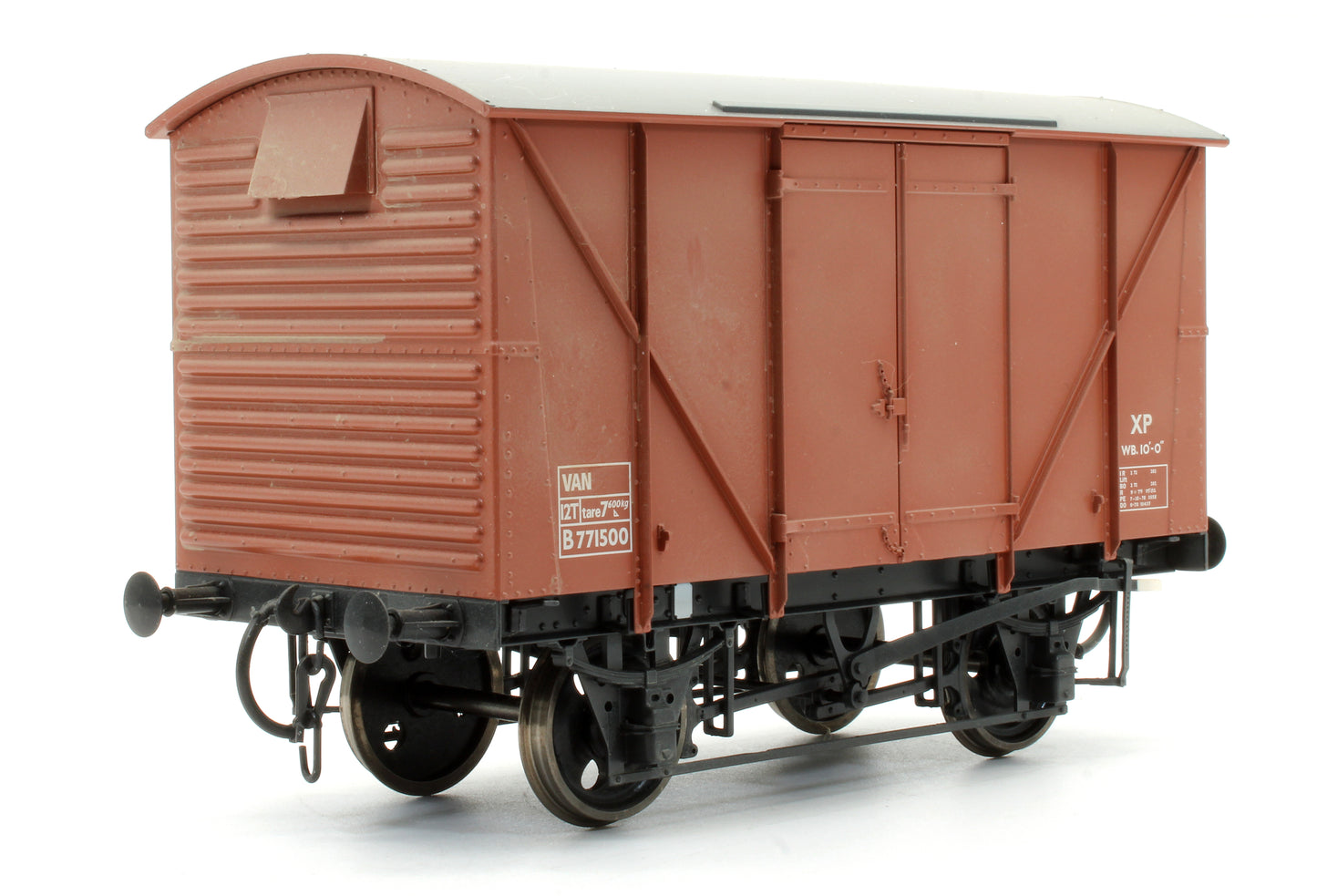 Pre-Owned BR Standard Plywood Van Diagram 213 Bauxite B771500 - Custom Weathered