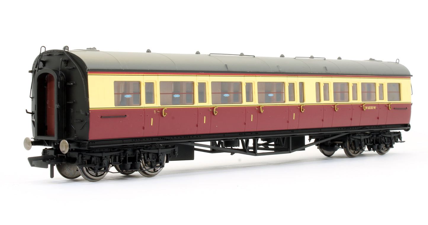 Pre-Owned R4687 BR Crimson & Cream Collett Corridor Composite (LH) Coach 'W6030W'