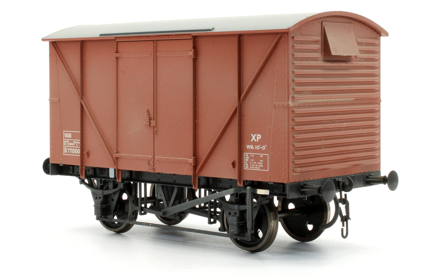 Pre-Owned BR Standard Plywood Van Diagram 213 Bauxite B771500 - Custom Weathered