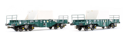 Pre-Owned ACC1116 FNA-D 'New Generation' Nuclear Flask Carrier - Teal - Twin Pack B