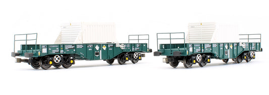 Pre-Owned ACC1116 FNA-D 'New Generation' Nuclear Flask Carrier - Teal - Twin Pack B
