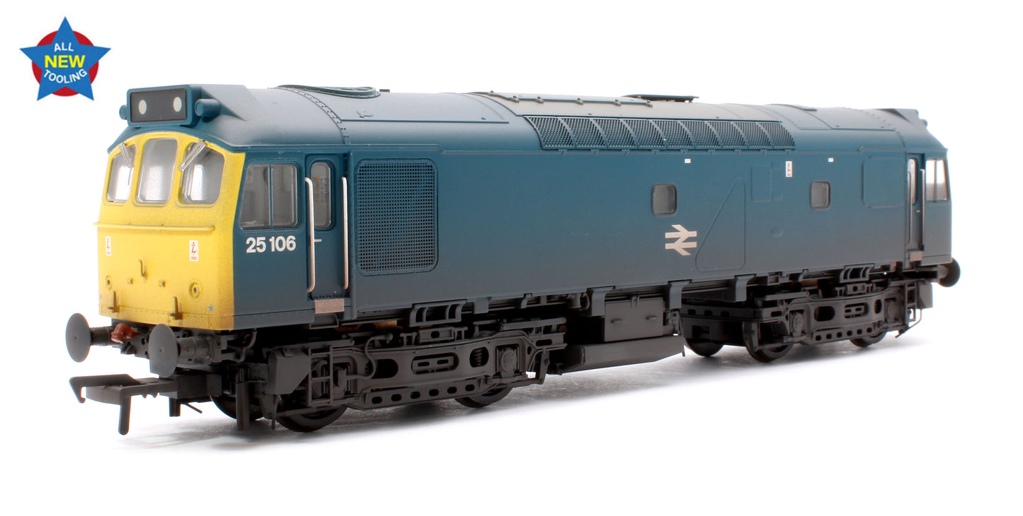 Class 25/2 25106 BR Blue Diesel Locomotive - Weathered