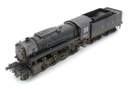 Bespoke Weathered 926501 USATC S160 2-8-0 GWR Wartime Black U.S.A on Tender No.1604 Steam Locomotive - DCC Sound & Deluxe Weathered