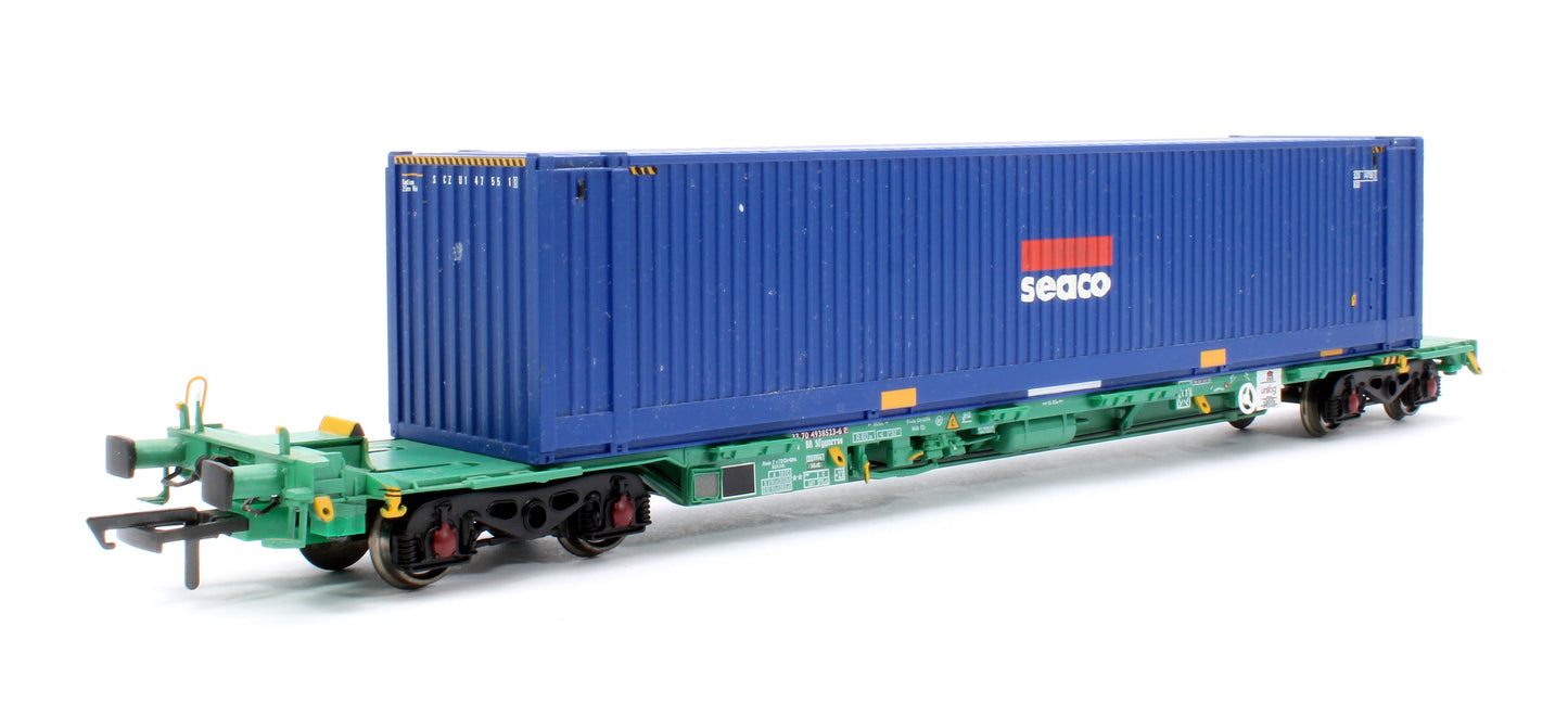 Pre-Owned 37-302 Intermodal Bogie Wagon With 45ft Swap Body Containers 'GE SEACO'