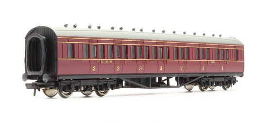 Pre-Owned 57' Corridor 1st / 3rd Coach LMS Maroon '3572'