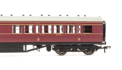 Pre-Owned 57' Corridor 1st / 3rd Coach LMS Maroon '3572'