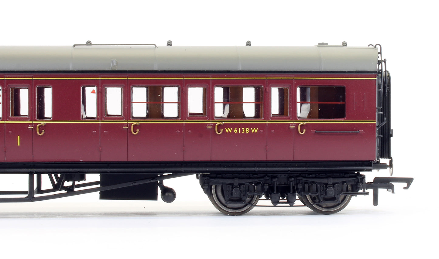 Pre-Owned R4766 BR Maroon Collett Corridor Composite (LH) Coach 'W6138W'