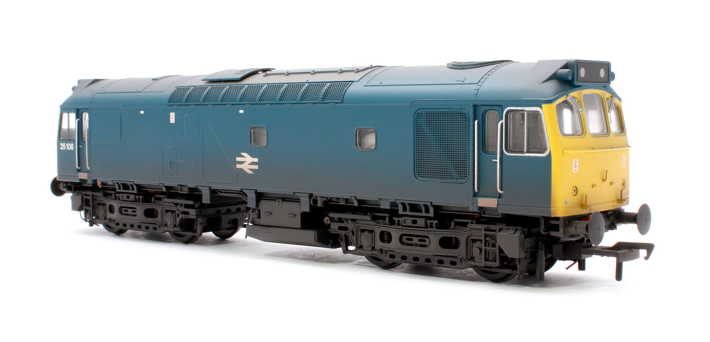 Pre-Owned Class 25/2 25106 BR Blue Diesel Locomotive - DCC Sound & Weathered