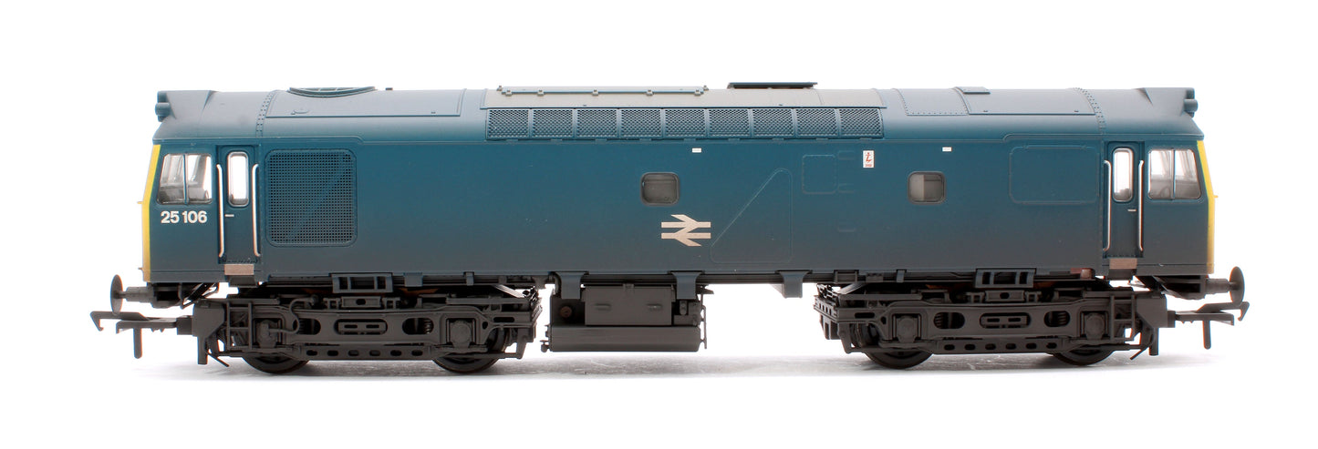 Pre-Owned Class 25/2 25106 BR Blue Diesel Locomotive - DCC Sound & Weathered