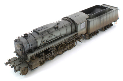 Bespoke Weathered 926004 USATC S160 2-8-0 SR Wartime Light Grey with Transportation Corps U.S.A on Tender No.2356 Steam Locomotive - Deluxe Weathered