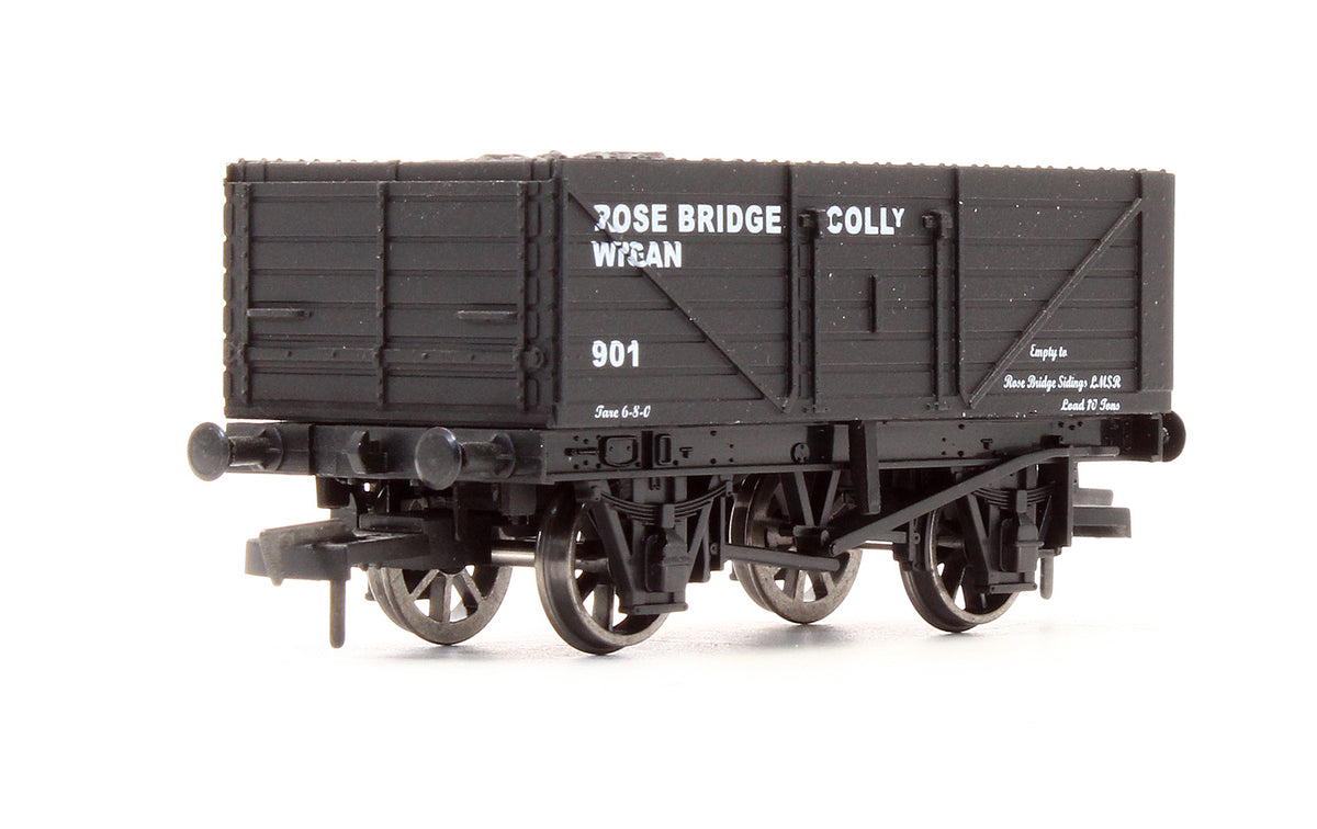 4F-Rose-Bridge-901 Pre-Owned 'Rose Bridge Colliery' 7 Plank Wagon No.901 - Limited Edition