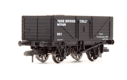4F-Rose-Bridge-901 Pre-Owned 'Rose Bridge Colliery' 7 Plank Wagon No.901 - Limited Edition