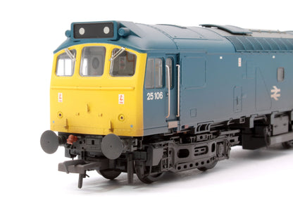Pre-Owned Class 25/2 25106 BR Blue Diesel Locomotive - DCC Sound & Weathered