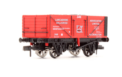 4F-Lancashire-346 Pre-Owned 'Lancashire Associated Collieries' 7 Plank Wagon No.346 - Limited Edition