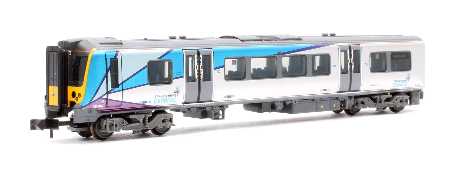 Pre-Owned 371-703 Class 350 4-Car EMU 350407 First TransPennine Express