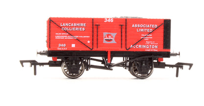 4F-Lancashire-346 Pre-Owned 'Lancashire Associated Collieries' 7 Plank Wagon No.346 - Limited Edition