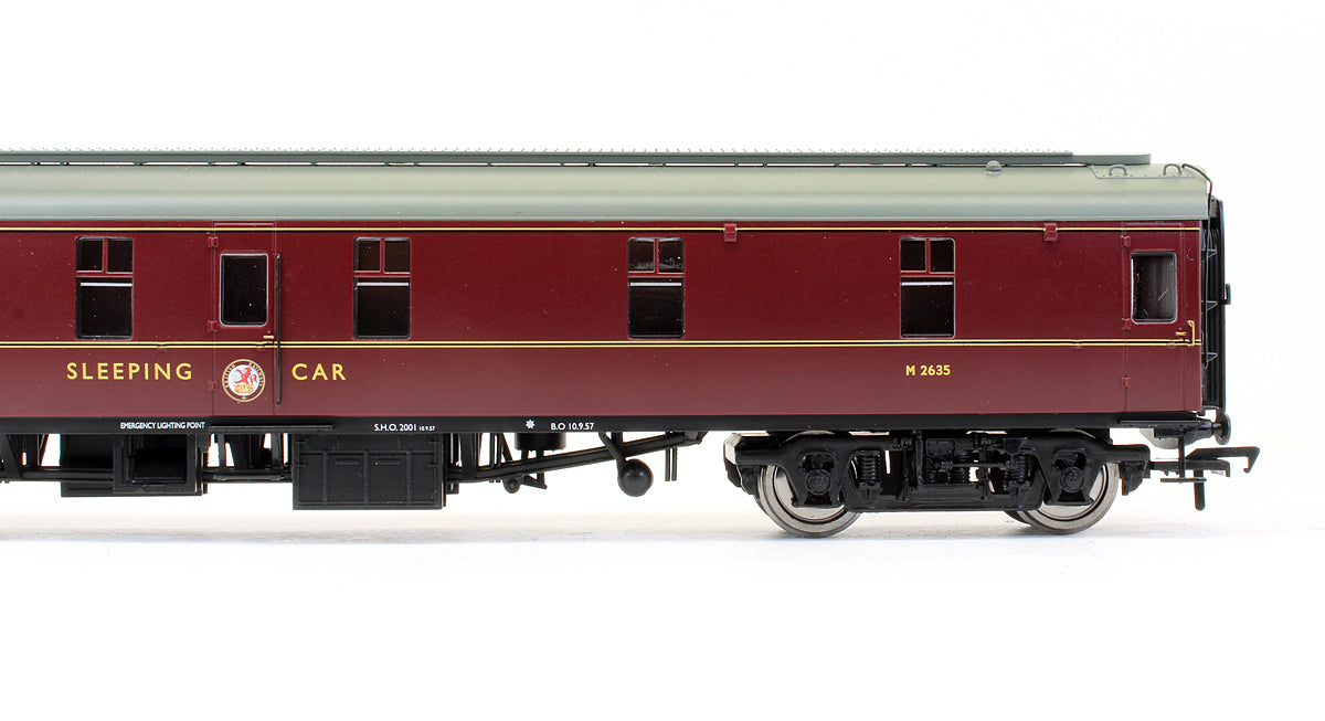Pre-Owned 39-502 BR MK1 SLSTP Coach Sleeping Car Second Class Maroon