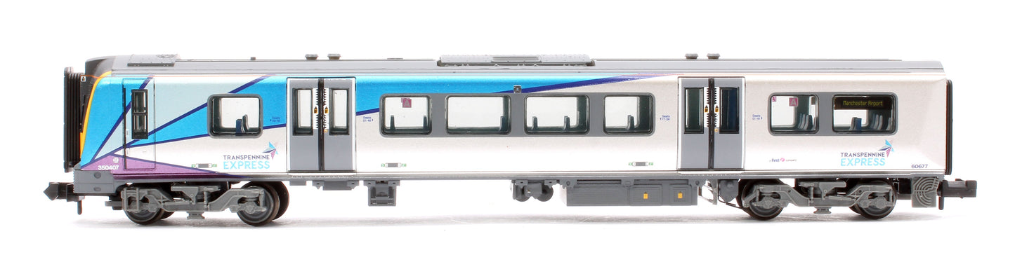 Pre-Owned 371-703 Class 350 4-Car EMU 350407 First TransPennine Express