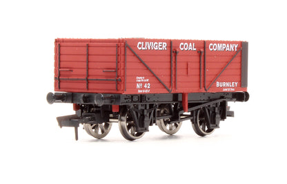 4F-Cliviger-42 Pre-Owned 'Cliviger Coal Company' 7 Plank Wagon No.42 - Limited Edition