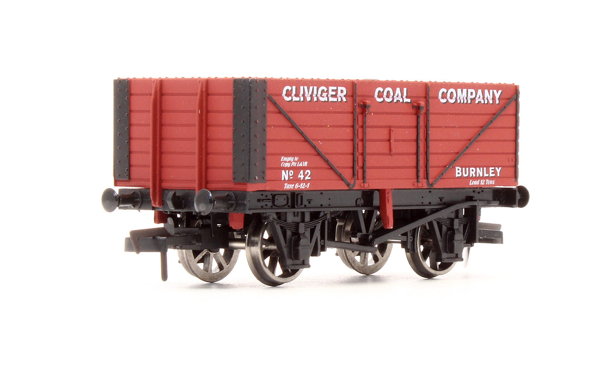 4F-Cliviger-42 Pre-Owned 'Cliviger Coal Company' 7 Plank Wagon No.42 - Limited Edition