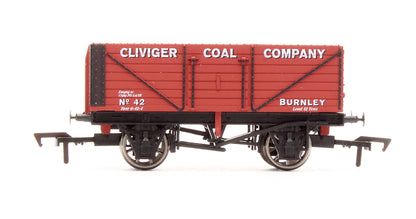 4F-Cliviger-42 Pre-Owned 'Cliviger Coal Company' 7 Plank Wagon No.42 - Limited Edition