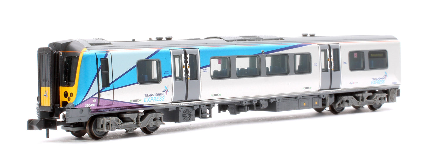 Class 350 4-Car EMU 350407 First TransPennine Express