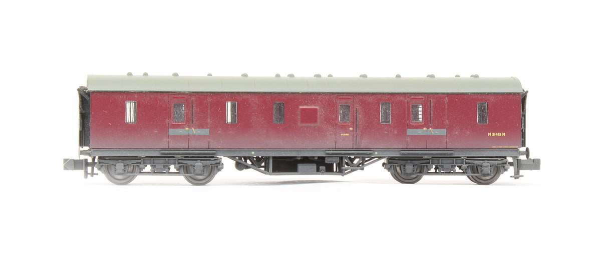 Pre-Owned LMS 50ft Full Brake BR Crimson - Weathered