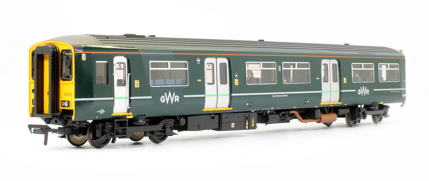 Pre-Owned 32-940 Class 150/2 Two Car DMU 150216 GWR Green (First Group) (With Fitted Passenger Figures)
