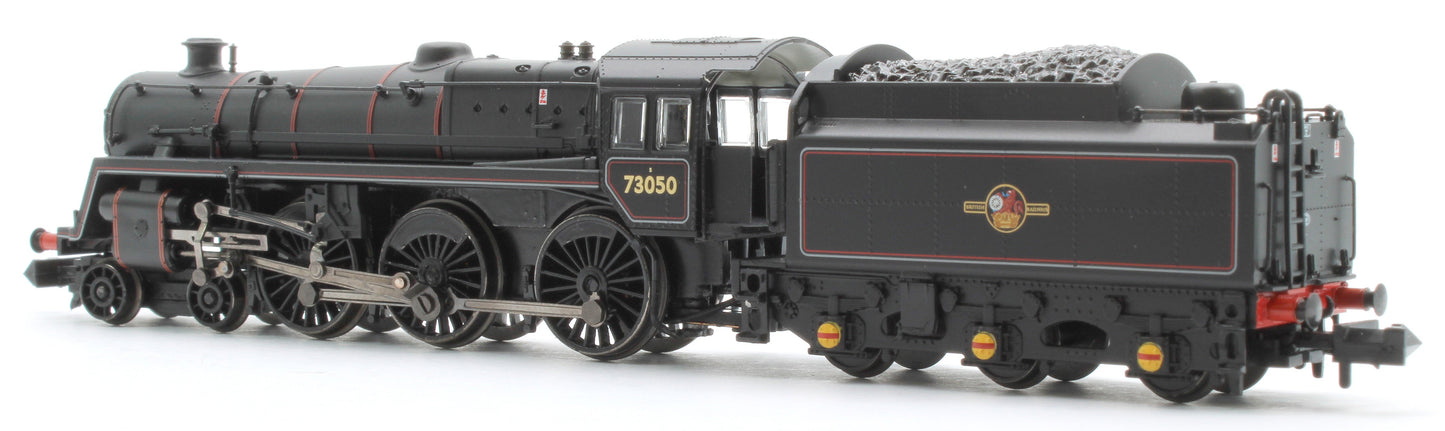 Pre-Owned 372-729 BR Standard 5MT with BR1 Tender 73050 BR Lined Black (Late Crest)