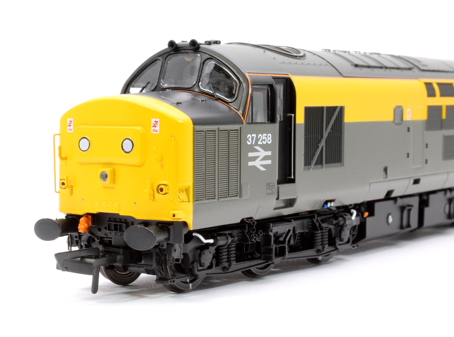 Class 37/0 37258 BR 'Dutch' Civil Engineers Grey and Yellow Diesel Locomotive