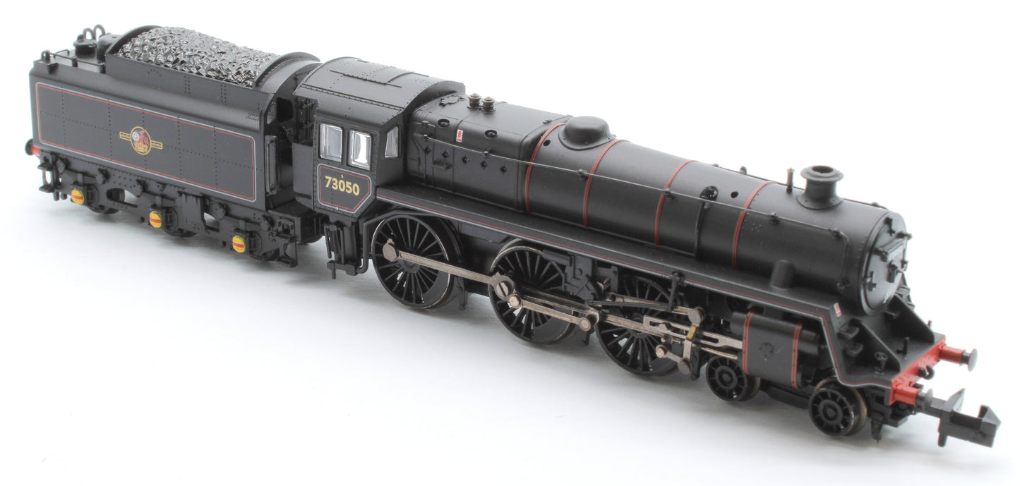 Pre-Owned 372-729 BR Standard 5MT with BR1 Tender 73050 BR Lined Black (Late Crest)