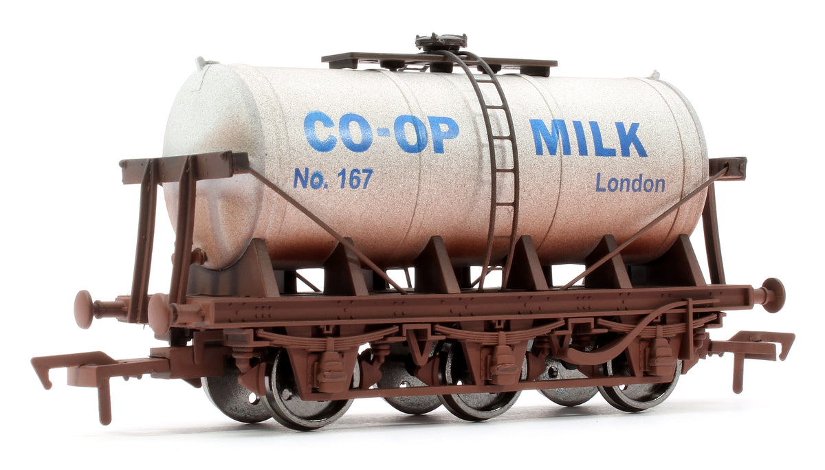 Dapol 4F-031-130 6 Wheel Milk Tank Co-Op 167 - Weathered – Rails of ...